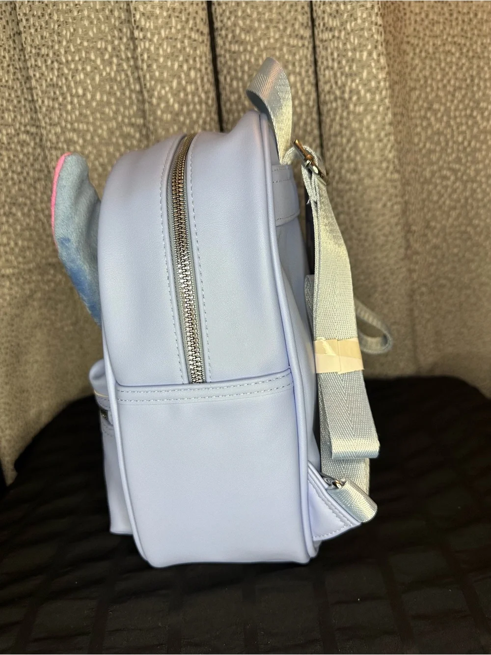Disney Blue Stitch Kids Backpack with Pink Ears